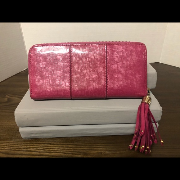 Cole Haan pink Patton Full zip wallet - Picture 4 of 15